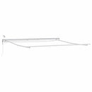 vidaXL Napernyő keret LED -es lámpákkal Fehér 450 × 350 cm Alumínium