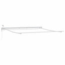 vidaXL Napernyő tartalmaz Fehér 4,5 × 3,5 m Fém