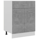 vidaXL betonszürke szerelt fa fiókos alsószekrény 60 x 46 x 81,5 cm