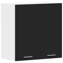 vidaXL “Lyon” fekete szerelt fa függő szekrény 60 x 31 x 60 cm