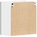 vidaXL “Lyon” fekete szerelt fa függő szekrény 60 x 31 x 60 cm