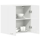 vidaXL “Lyon” magasfényű fehér szerelt fa függő szekrény