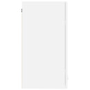 vidaXL “Lyon” magasfényű fehér szerelt fa függő szekrény