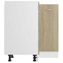 vidaXL “Lyon” sonoma színű szerelt fa alsó sarokszekrény