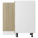 vidaXL “Lyon” sonoma színű szerelt fa alsó sarokszekrény