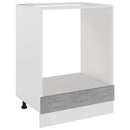 vidaXL “Riga” betonszürke szerelt fa sütőszekrény 60 x 46 x 81,5 cm