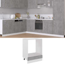 vidaXL “Riga” betonszürke szerelt fa sütőszekrény 60 x 46 x 81,5 cm