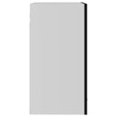 vidaXL fekete szerelt fa függő üvegszekrény 40 x 31 x 60 cm