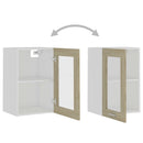 vidaXL “Lyon” sonoma tölgy szerelt fa függő üvegszekrény 40x31x60 cm