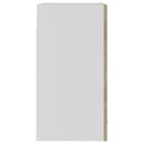 vidaXL “Lyon” sonoma tölgy szerelt fa függő üvegszekrény 40x31x60 cm