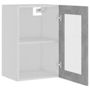 vidaXL “Lyon” betonszürke szerelt fa függő üvegszekrény