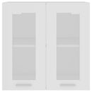 vidaXL fehér szerelt fa függő üvegszekrény 60 x 31 x 60 cm