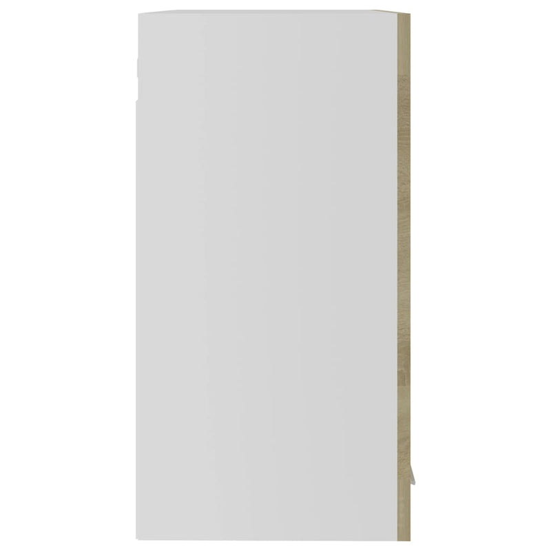 vidaXL sonoma tölgy szerelt fa függő üvegszekrény 60x31x60 cm