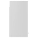 vidaXL “Lyon” magasfényű fehér szerelt fa függő üvegszekrény