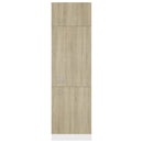 vidaXL sonoma tölgy színű szerelt fa szekrény hűtőhöz 60 x 57 x 207 cm