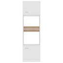 vidaXL “Lyon” fehér szerelt fa mikrohullámú sütő szekrény