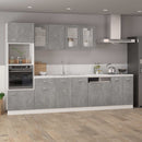 vidaXL betonszürke szerelt fa mikrohullámú sütő szekrény 60x57x207 cm