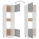 vidaXL betonszürke szerelt fa mikrohullámú sütő szekrény 60x57x207 cm