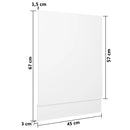 vidaXL “Lyon” fehér szerelt fa mosogatógép-panel 45 x 3 x 67 cm