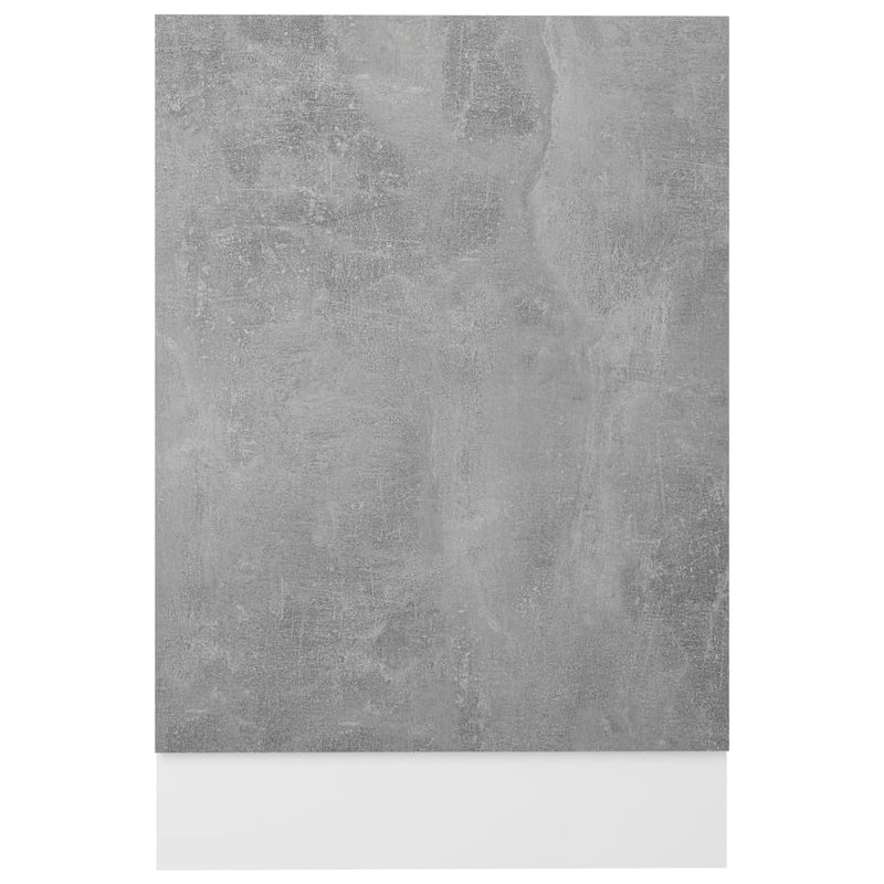 vidaXL betonszürke szerelt fa mosogatógép-panel 45 x 3 x 67 cm