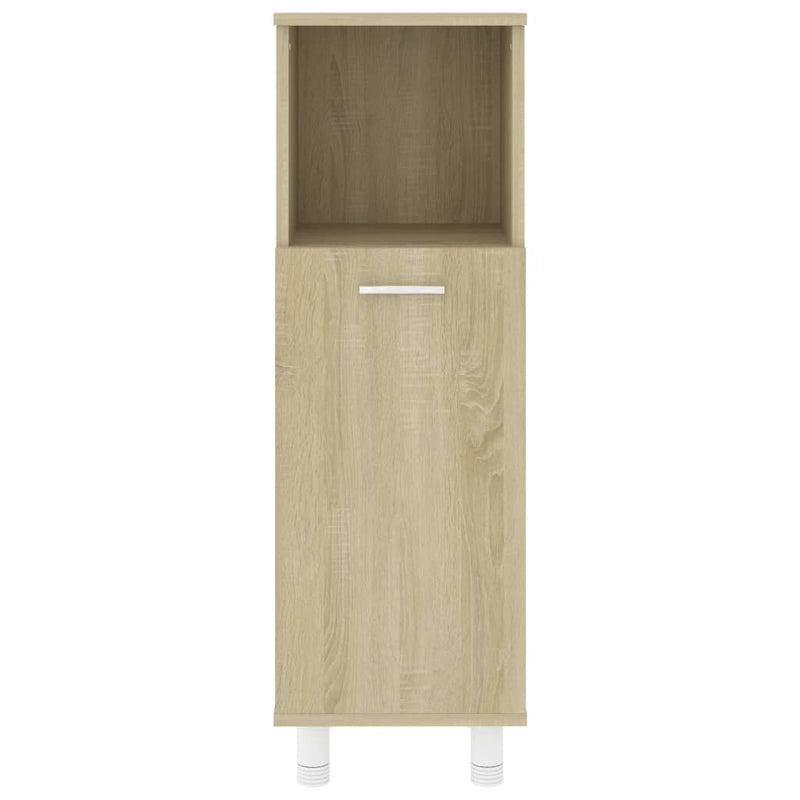 vidaXL sonoma tölgy színű szerelt fa fürdőszobaszekrény 30x30x95 cm