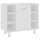 vidaXL fehér szerelt fa fürdőszobaszekrény 60 x 32 x 53,5 cm