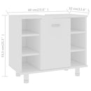 vidaXL fehér szerelt fa fürdőszobaszekrény 60 x 32 x 53,5 cm