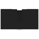 vidaXL fekete szerelt fa fürdőszobaszekrény 60 x 32 x 53,5 cm