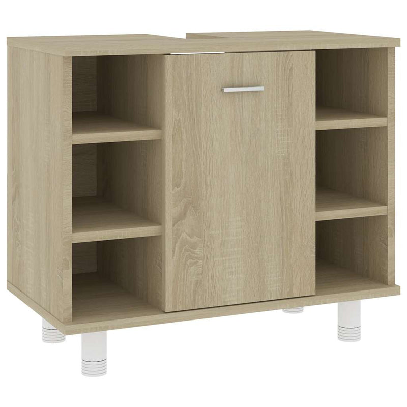 vidaXL sonoma-tölgy színű forgácslap fürdőszobaszekrény 60x32x53,5 cm