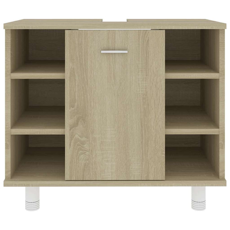 vidaXL sonoma-tölgy színű forgácslap fürdőszobaszekrény 60x32x53,5 cm