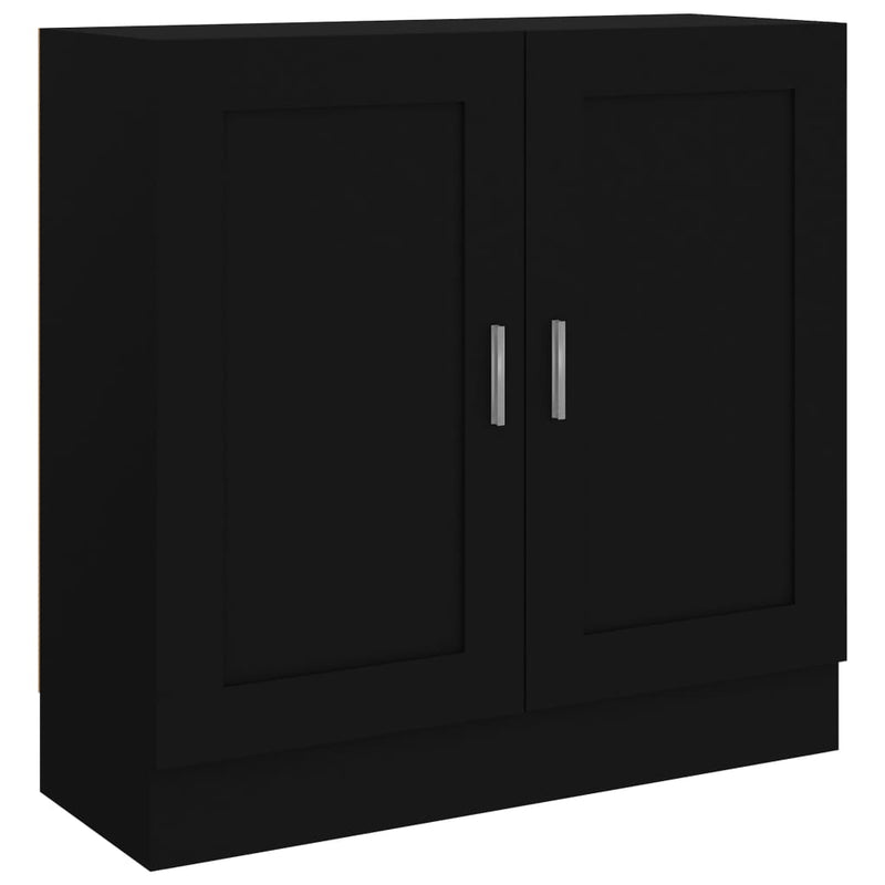 vidaXL fekete szerelt fa könyvszekrény 82,5 x 30,5 x 80 cm