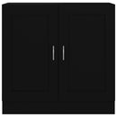 vidaXL fekete szerelt fa könyvszekrény 82,5 x 30,5 x 80 cm