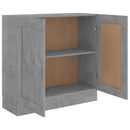 vidaXL betonszürke szerelt fa könyvszekrény 82,5 x 30,5 x 80 cm