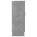 vidaXL betonszürke szerelt fa könyvszekrény 82,5 x 30,5 x 80 cm