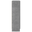 vidaXL betonszürke szerelt fa könyvszekrény 82,5 x 30,5 x 115 cm
