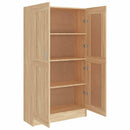 vidaXL sonoma tölgy színű szerelt fa könyvszekrény 82,5x30,5x150 cm