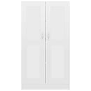 vidaXL magasfényű fehér szerelt fa könyvszekrény 82,5 x 30,5 x 150 cm