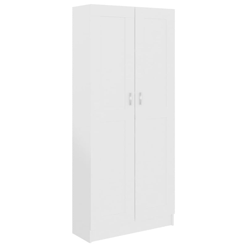 vidaXL fehér szerelt fa könyvszekrény 82,5 x 30,5 x 185,5 cm