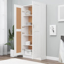 vidaXL fehér szerelt fa könyvszekrény 82,5 x 30,5 x 185,5 cm