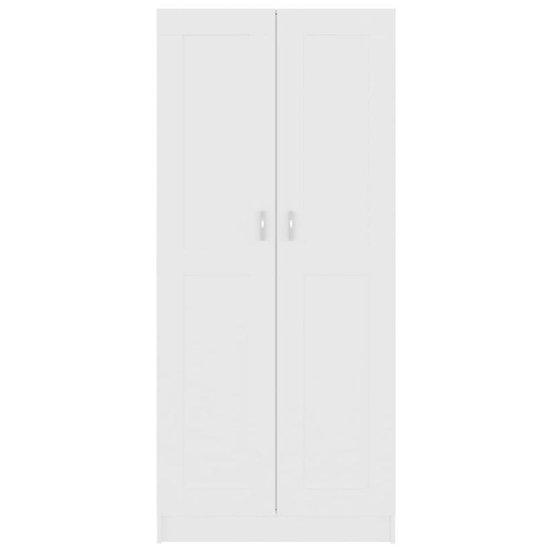 vidaXL fehér szerelt fa könyvszekrény 82,5 x 30,5 x 185,5 cm