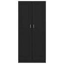 vidaXL fekete szerelt fa könyvszekrény 82,5 x 30,5 x 185,5 cm