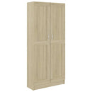 vidaXL sonoma tölgy színű szerelt fa könyvszekrény 82,5x30,5x185,5 cm