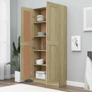 vidaXL sonoma tölgy színű szerelt fa könyvszekrény 82,5x30,5x185,5 cm