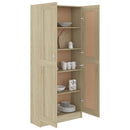 vidaXL sonoma tölgy színű szerelt fa könyvszekrény 82,5x30,5x185,5 cm
