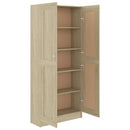 vidaXL sonoma tölgy színű szerelt fa könyvszekrény 82,5x30,5x185,5 cm