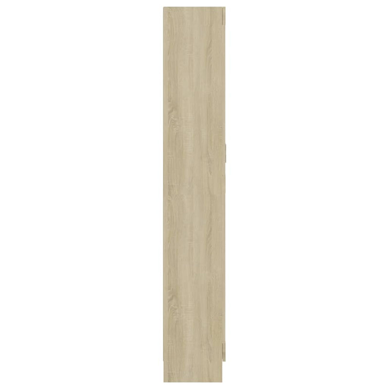 vidaXL sonoma tölgy színű szerelt fa könyvszekrény 82,5x30,5x185,5 cm