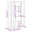 vidaXL sonoma tölgy színű szerelt fa könyvszekrény 82,5x30,5x185,5 cm