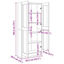 vidaXL sonoma tölgy színű szerelt fa könyvszekrény 82,5x30,5x185,5 cm