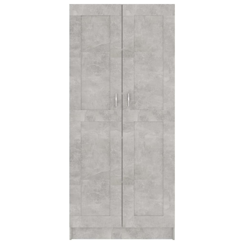 vidaXL betonszürke szerelt fa könyvszekrény 82,5 x 30,5 x 185,5 cm