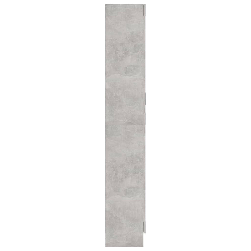 vidaXL betonszürke szerelt fa könyvszekrény 82,5 x 30,5 x 185,5 cm